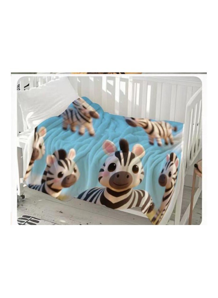 general Children's or student cartoon flannel thin blanket (warm and comfortable, suitable for sleep, games) 100cm*150cm - 670 - Image 3