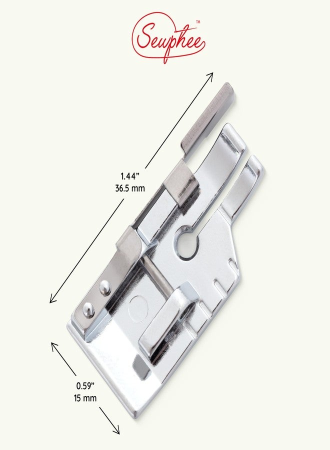 Sewphee 2025 Upgraded Quarter Inch Quilting Foot with Edge Guide - 1/4 Inches Presser Foot for Low Shank Sewing Machines - Stainless Steel Sewing Foot & Quilter Foot Attachment for Straight Seam Quilting - Image 5