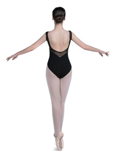 Dance Favourite Black Leotards for Women and Girls Gymnastics 01D0163 (M) - Image 4