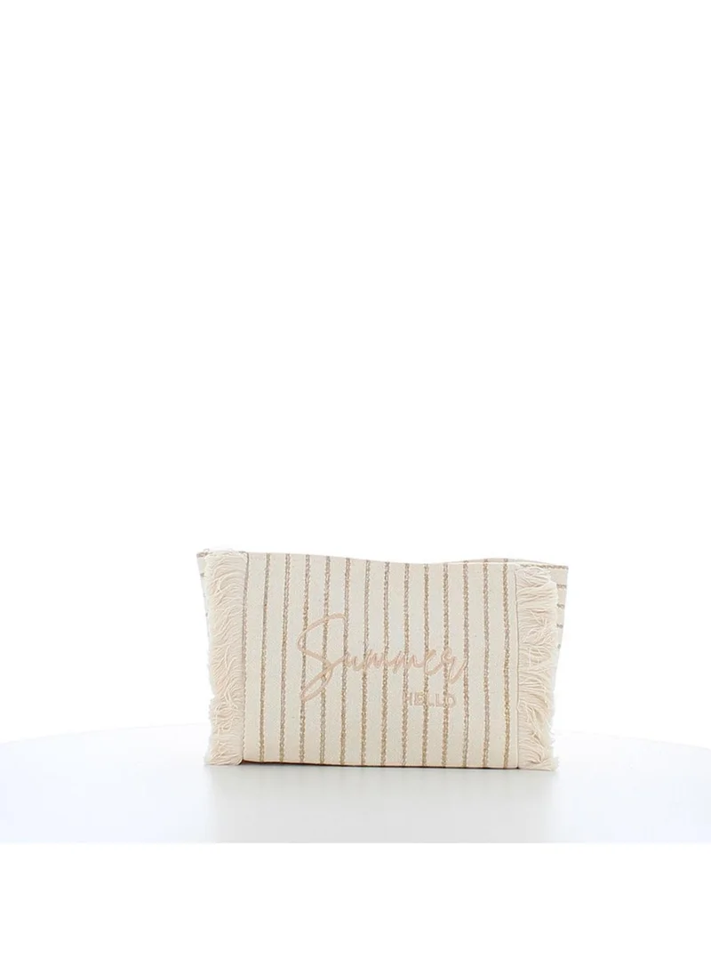 مارينا جالانتي Marina Galanti Laconi Fabric Beauty Case - Beige