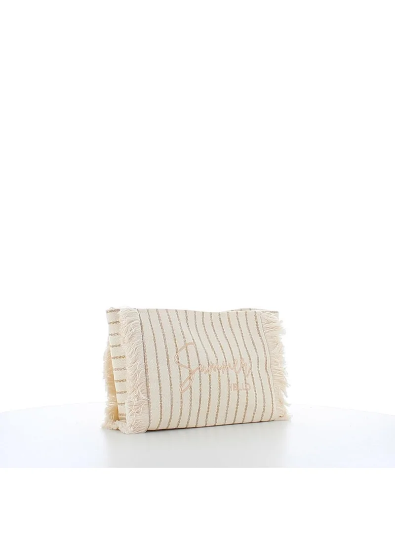 مارينا جالانتي Marina Galanti Laconi Fabric Beauty Case - Beige