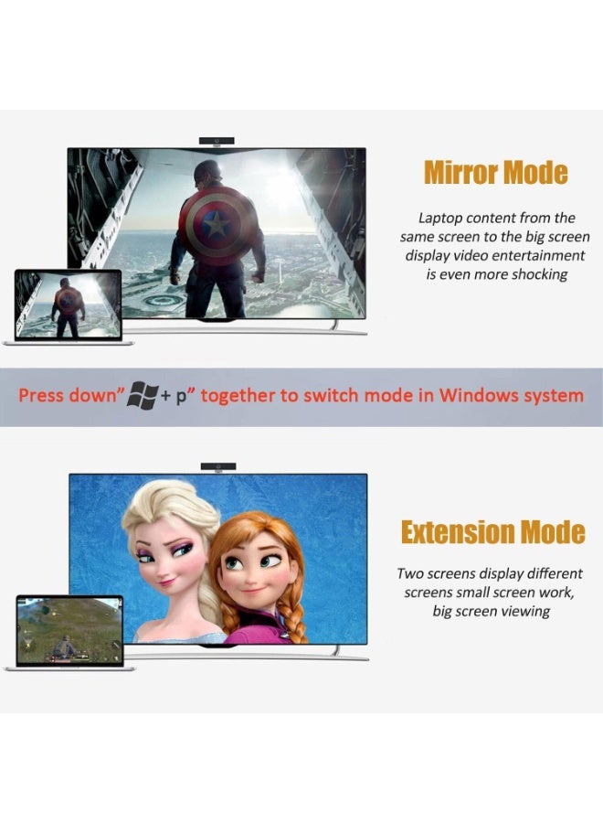 Mini DisplayPort to HDMI Cable 6FT - High-Quality Mini DP (Thunderbolt) to HDMI Adapter for MacBook Air/Pro, Surface Pro, iMac, Monitor, Projector, and More - Image 5