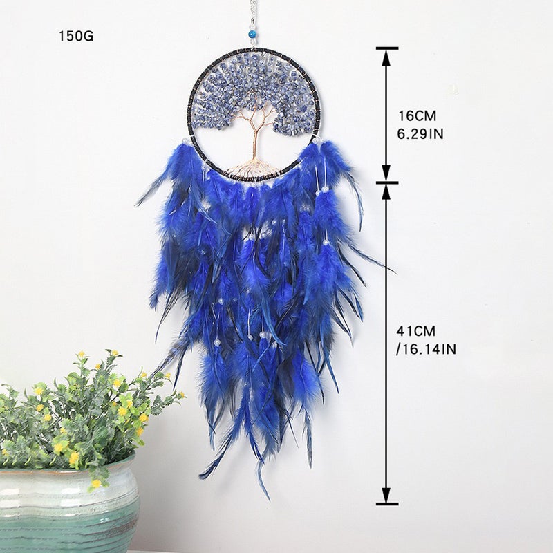 Exclusive Supply Of Tree Of Life Dream Catcher Gravel Craft Decoration Room Wind Chime Pendant Home Decoration Dream Catcher - Image 3