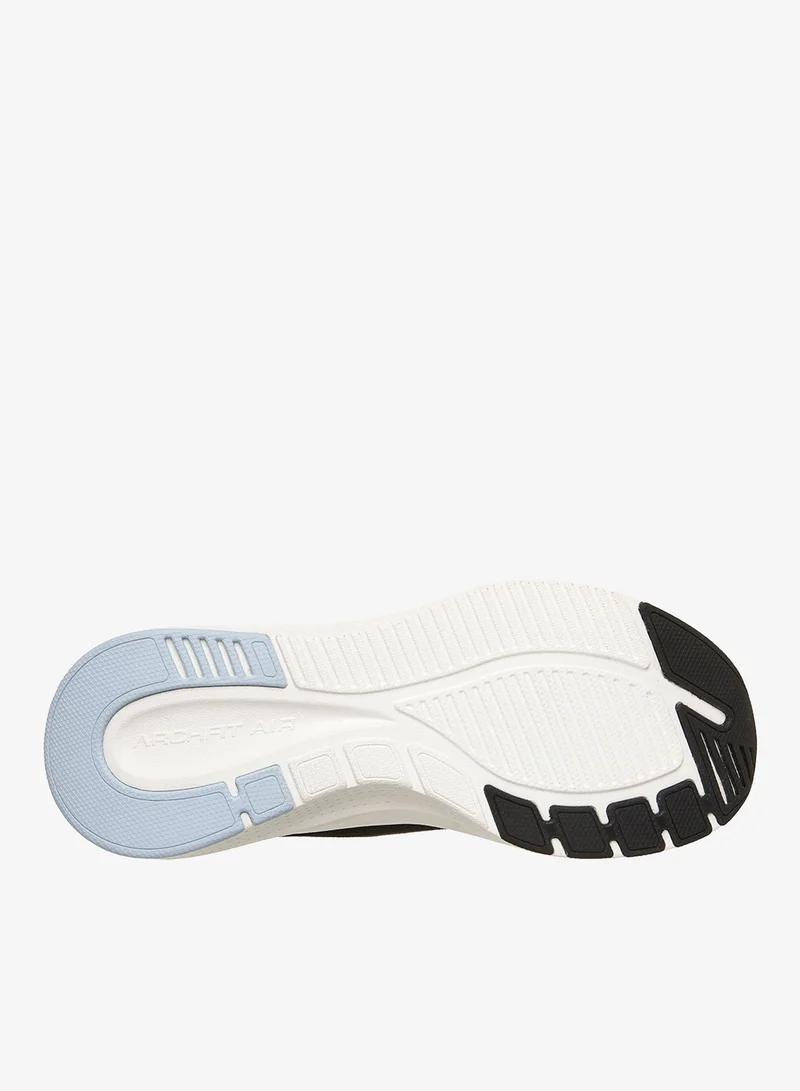 Skechers BLACK MESH/SYNTHETIC/LIGHT BLUE TRIM Arch Fit Skech-Air for Women | Best Price UAE