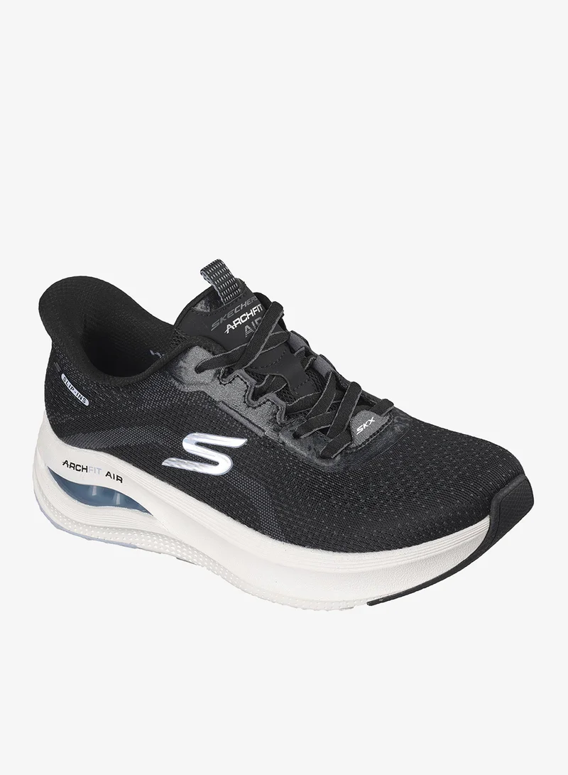 Skechers BLACK MESH/SYNTHETIC/LIGHT BLUE TRIM Arch Fit Skech-Air for Women | Best Price UAE