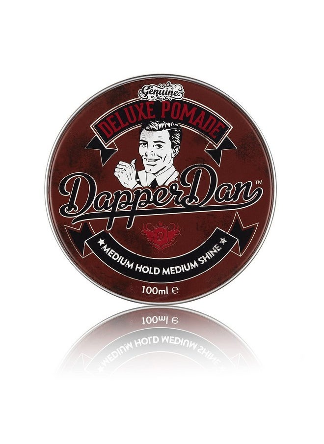 Dapper Dan Deluxe Pomade By Dapper Dan, Medium Hold Medium Shine, No Greasiness Or Flakiness, Citrus & Vanilla Fragrance 100ml  - Image 1