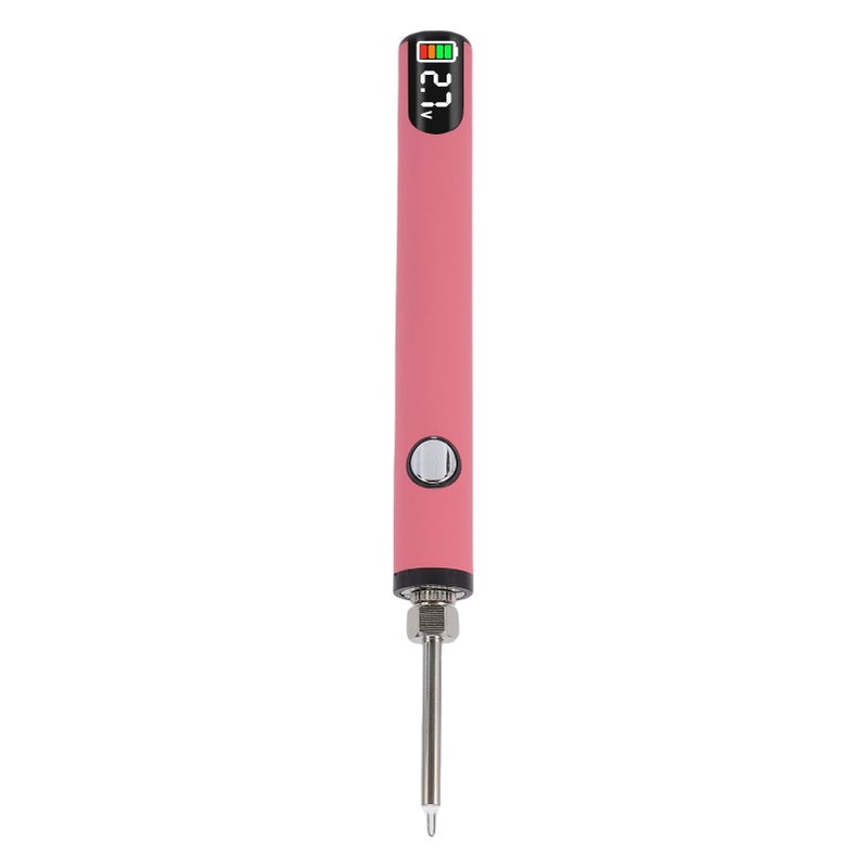 Thread Burning Pen Kit Rechargeable for Jewelry Making Beading Leather Craft Sewing Weaving Stringing Portable Digital Display Pink - Image 4