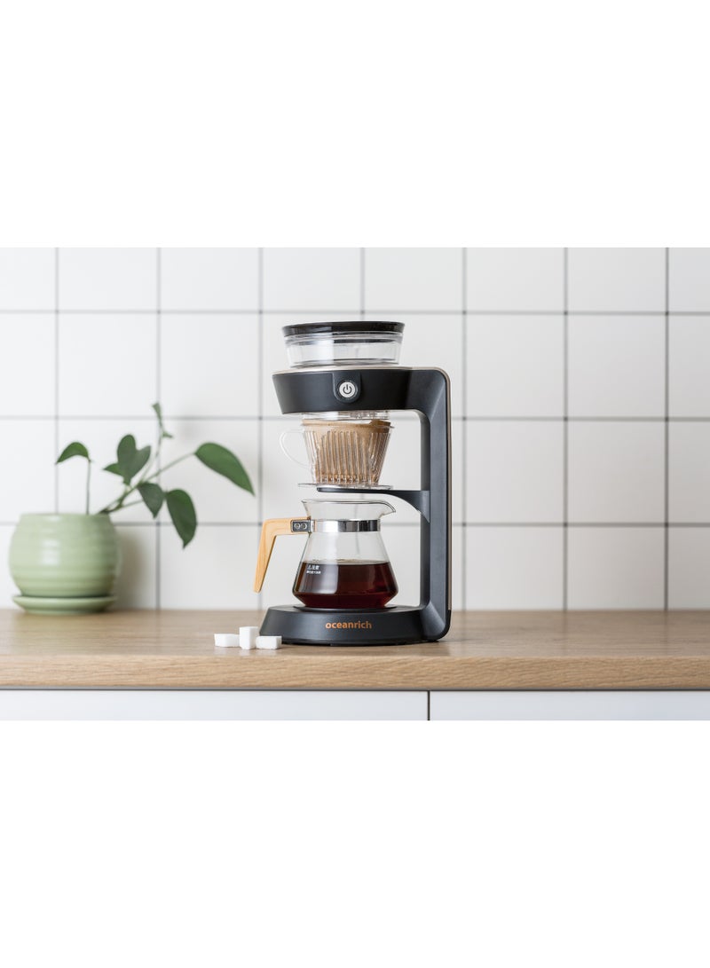 Oceanrich CR7352AD Rotating Automatic Pour Over Coffee Maker – Portable Battery Operated Drip Coffee Brewer (1–2 Cups) - Image 3
