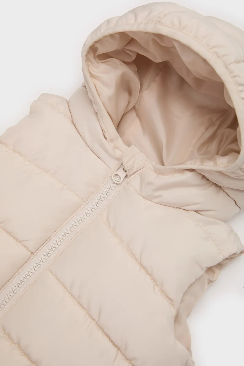 ديفاكتو Baby Girl Hooded Puffer Vest