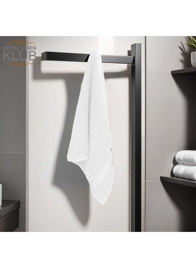 Hotel Linen Klub Hotel Linen Klub LUXURY PACK of 2  Antimicrobial  Bath Sheets - 100% Cotton 650 GSM Terry Dobby Border Ring Spun - Super Soft ,Quick Dry,Highly Absorbent  Size: 90x180cm, White  - Image 4