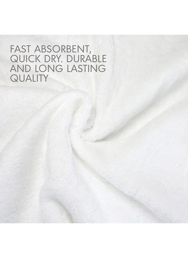 Hotel Linen Klub Hotel Linen Klub LUXURY PACK of 2  Antimicrobial  Bath Sheets - 100% Cotton 650 GSM Terry Dobby Border Ring Spun - Super Soft ,Quick Dry,Highly Absorbent  Size: 90x180cm, White  - Image 5