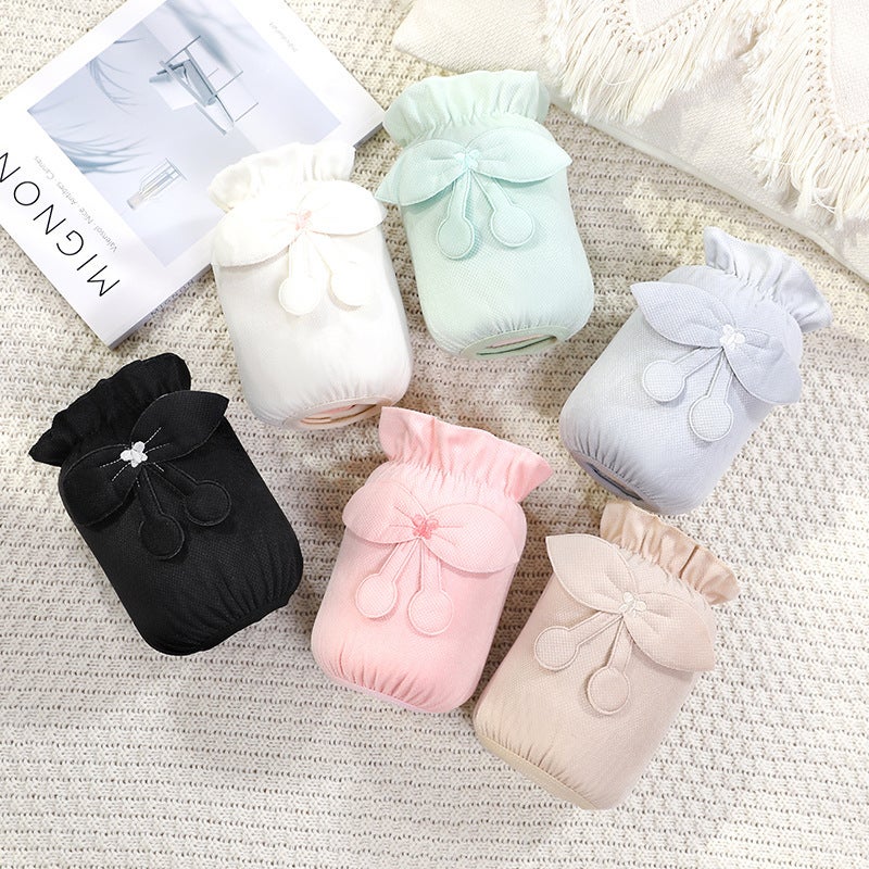 2024 Autumn Winter Velvety Sleeve Covers for Women 8490 short butterfly Cherry 