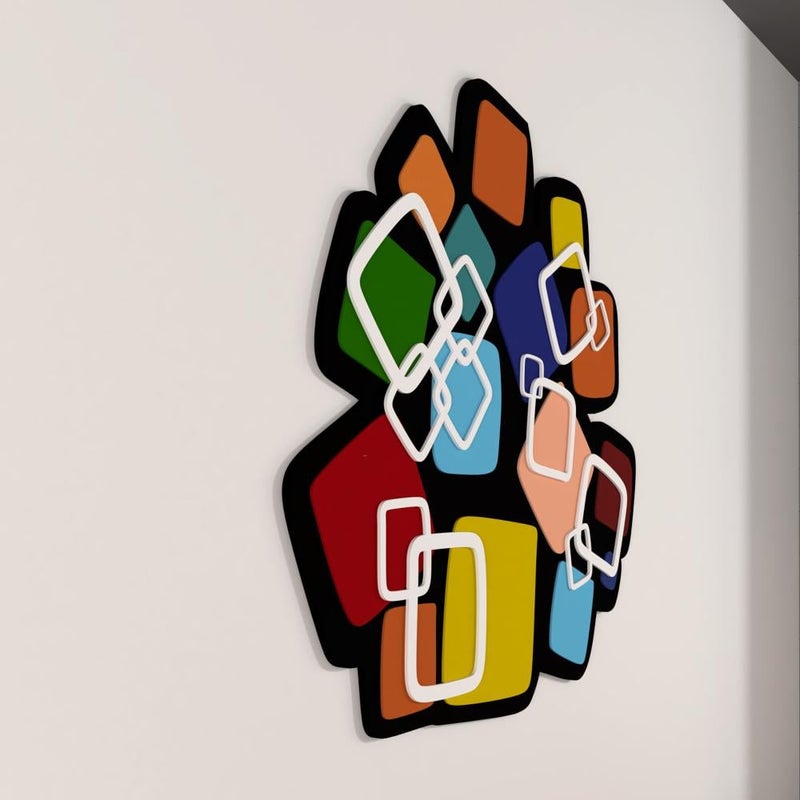 Marktna Geometric wooden decorative sculpture - Image 3