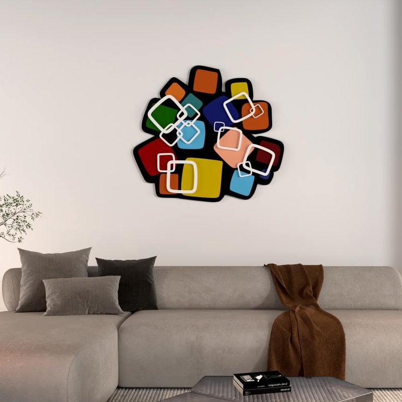 Marktna Geometric wooden decorative sculpture - Image 1