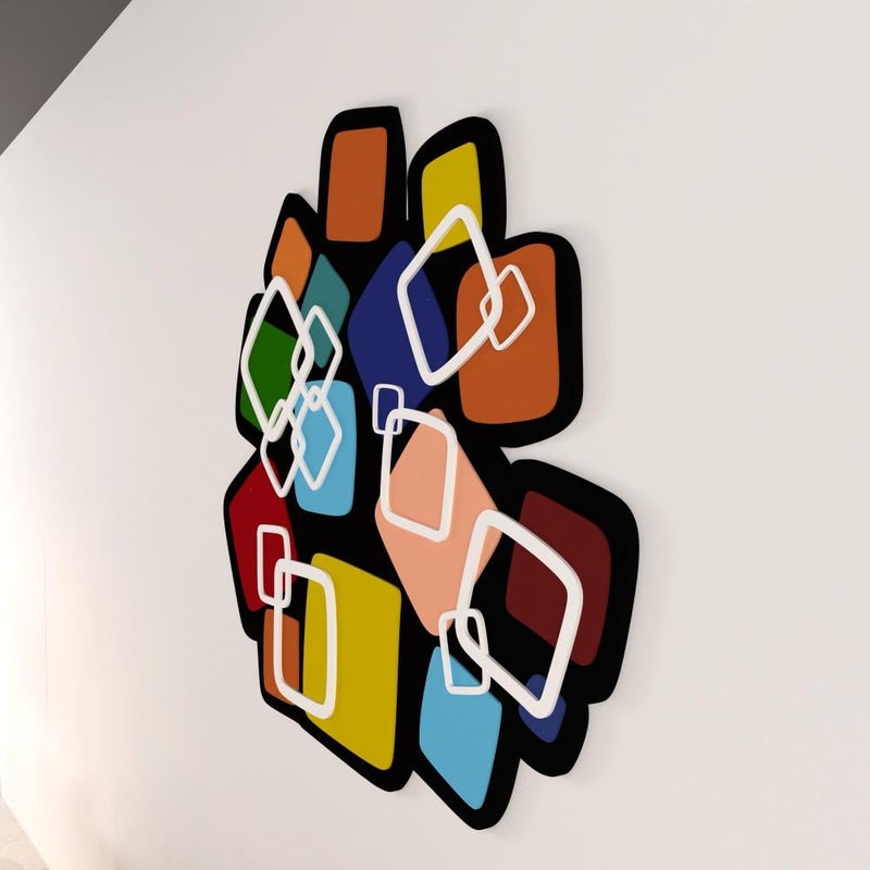 Marktna Geometric wooden decorative sculpture - Image 2