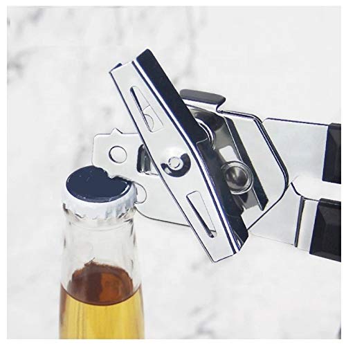 Rasikvar 3-in-1 Can Opener and Tin Cutter and Bottle Opener with Comfortable Smooth Edge & Anti Slip Hand Grip for Kitchen, Outdoor Camping - Image 2