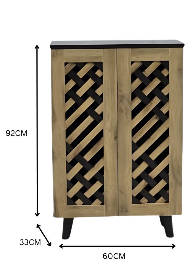 ALWASIT HOME Modern Wooden Shoe Cabinet, Shoes Rack With Storage, Shelf Cabinet - Image 3