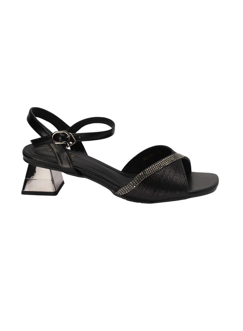 Bata Block Heel Ankle Strap Sandals
