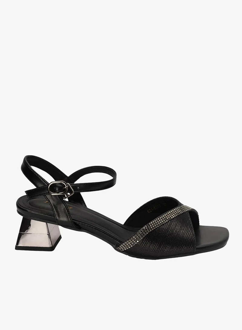 Bata Block Heel Ankle Strap Sandals