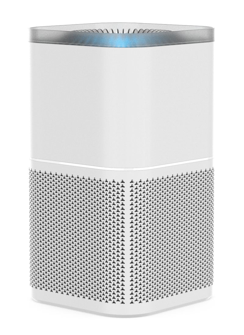 Smart Air Purifier / Eliminate Odor and Smoke / Shield Yor Space from Allergens / Dust Mites/ Pet hair/ Mold/ Pollen / Low-Noise - White