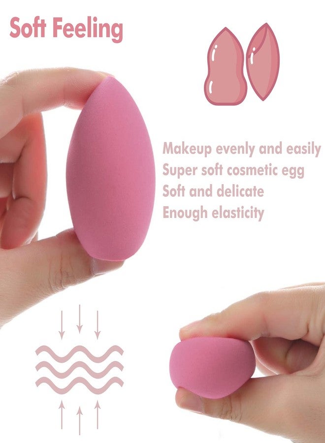 VOBRAMY 8 PCS Makeup Sponges Blender Latex-Free Vegan Beauty Sponge Professional Beauty Sponge Blender Makeup Egg Foundation Blending - Image 2