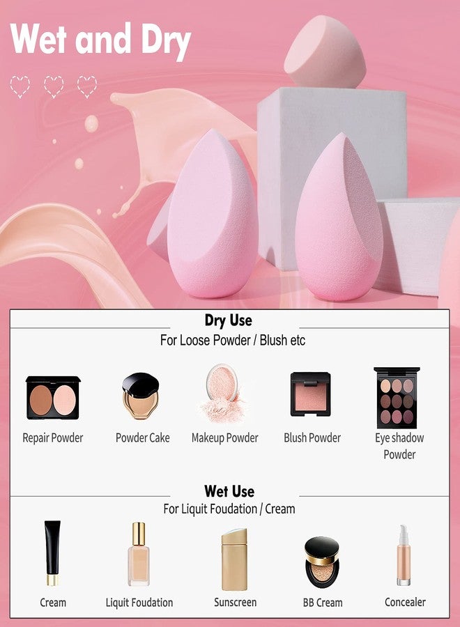 VOBRAMY 8 PCS Makeup Sponges Blender Latex-Free Vegan Beauty Sponge Professional Beauty Sponge Blender Makeup Egg Foundation Blending - Image 5