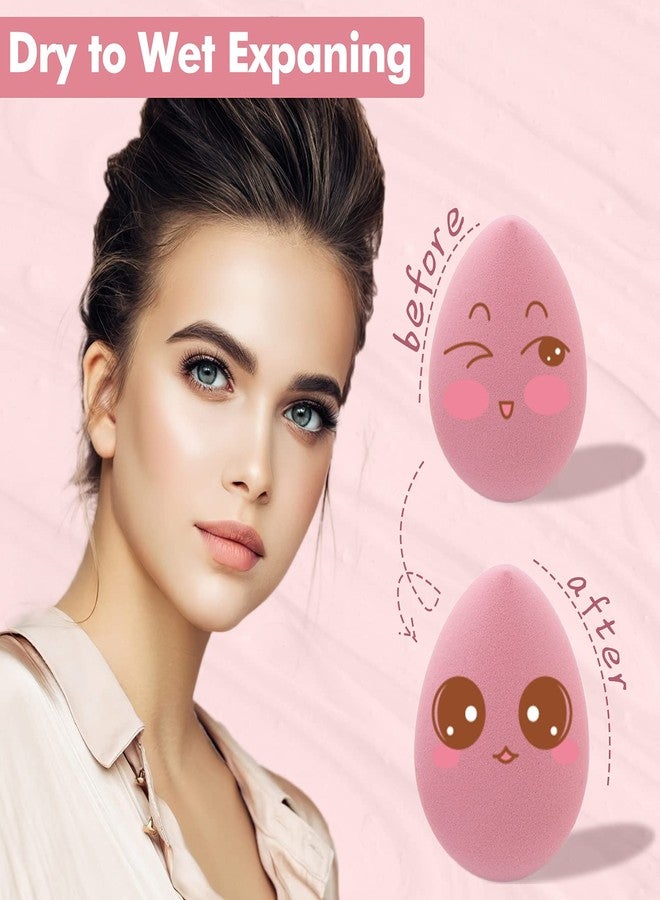VOBRAMY 8 PCS Makeup Sponges Blender Latex-Free Vegan Beauty Sponge Professional Beauty Sponge Blender Makeup Egg Foundation Blending - Image 3