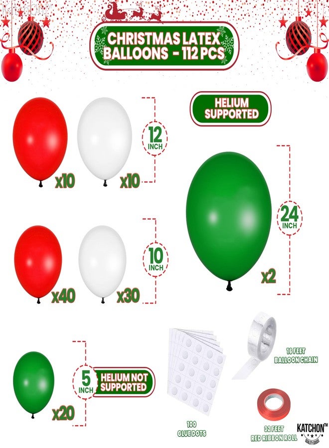 KatchOn, Christmas Balloon Arch Kit - Pack of 123 | Latex & Foil Balloons for Outdoor Christmas Decorations Indoor | Candy Cane Balloon for Merry Xmas Balloons Decorations | Xmas Latex Balloon - Image 3