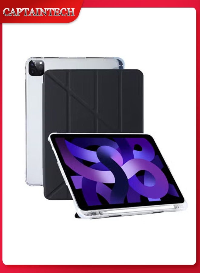 Captaintech iPad Pro 12.9 Case (3rd-6th Gen 2020-2022) – Premium Cover with 2nd Gen Apple Pencil Wireless Charging u0026 Secure Holder | Slim Protective Shell ﻿