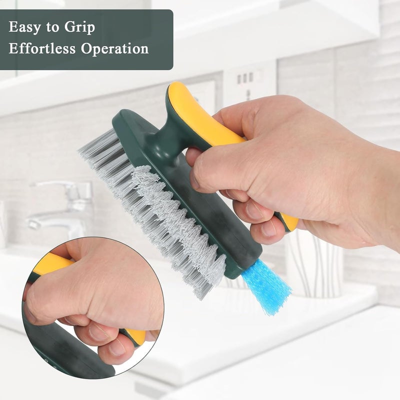 ESTAMINE Multi-Purpose Gap Cleaning Brushes, Durable Bristles Suitable for All Surfaces, Stubborn Stains Remover, Crevice Scrub Brush, Ideal for Kitchen, Bathroom, Tracks, and Shoe Seams (Pack of 2) - Image 4
