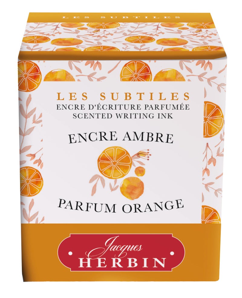 Jacques Herbin Fountain Pen Ink, Orange, 30ML Bottle - Image 2