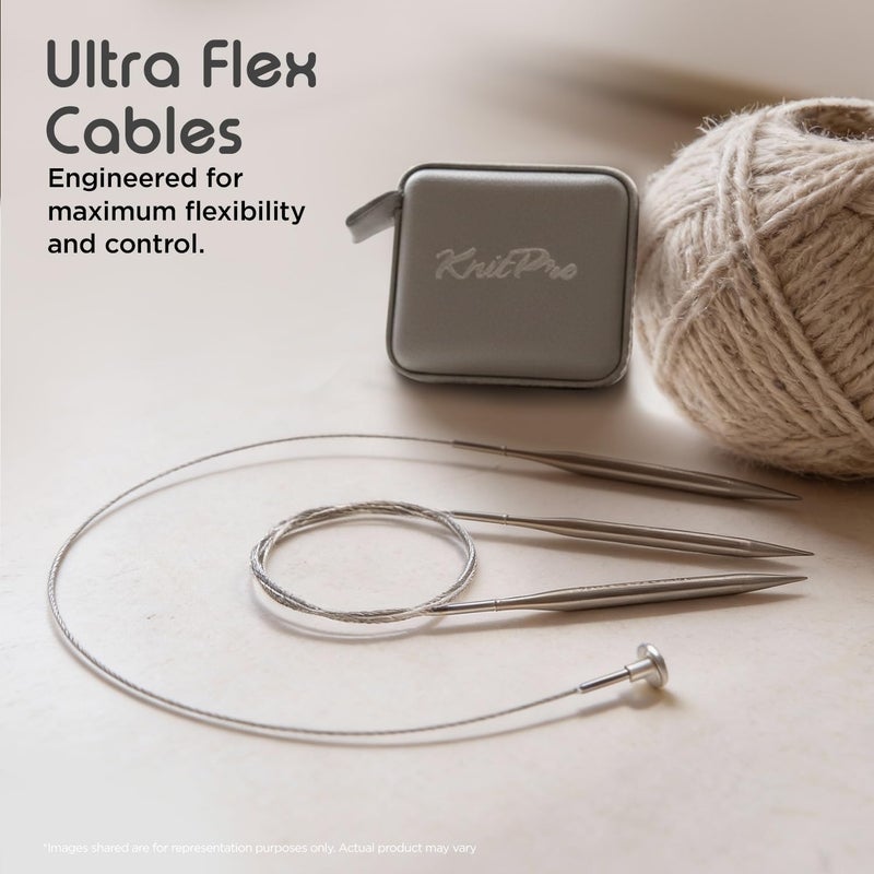KnitPro Stelo Midi Normal Interchangeable Needle Set 5" (13cm) | 7 US Sizes (2.5 to 8) - Image 4