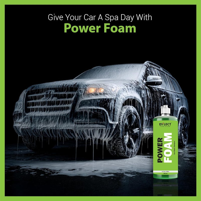 Dylect ® Power Foam Car Wash Shampoo 500ml | Thick Foam, pH Balanced & Paint Safe | Bike & Car Washing Shampoo for Foam Cannon, Pressure Washer & Bucket Wash - Image 2