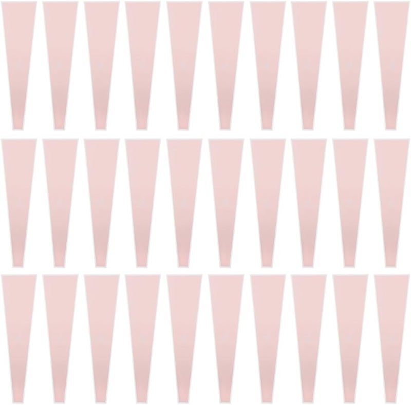 Zerodeko 50pcs Pink Opp Bouquet Packaging Sleeves Flower Wrapping Bags Decorative Rose Packaging Supplies for Florists and Wedding Arrangements - Image 1