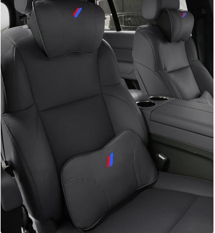 Car Lumbar Support Pillow and Neck Pillow Kit for BMW M Series - Image 2