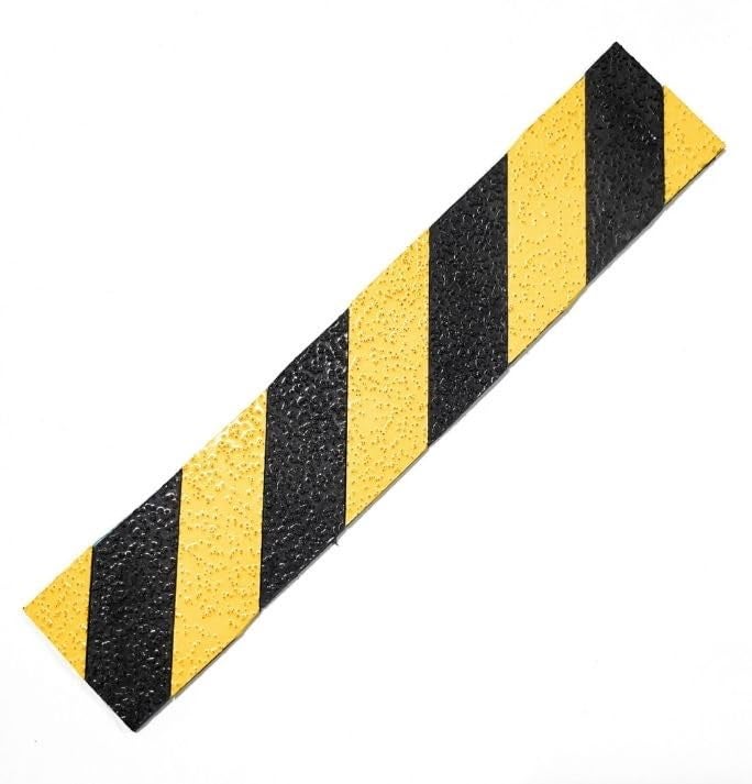 DuraMark RPT-750 Hazard Safety Warning Stripe Tape - Durable Outdoor Heavy Duty Rubber Base, Reflective Slip Resistant Bast Certified for Pavement Marking, Hazardous Areas (Yellow & Black, 2" X 36') - Image 4