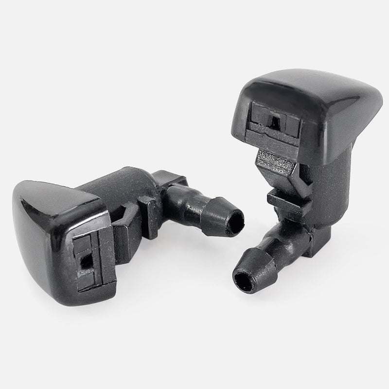 Click&Fit فوهات غسيل الزجاج الأمامي Click&Fit المتوافقة مع فورد F-250 وF-350 وF-450 2010-2016، وفوكس 2008-2011 وإيدج وموستانج، ولينكولن MKX 2007-2015 – بدائل فوهات الرش الأمامية للماسحات BC3Z17603A، قطعتان - Image 4