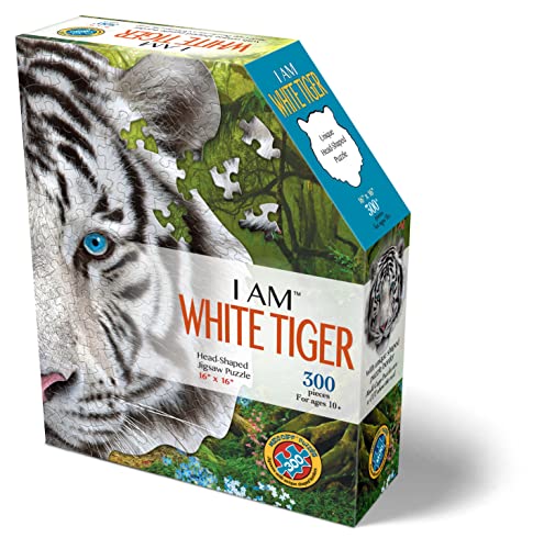 Madd Capp Puzzles I AM White Tiger 300 pieces Animal Shaped Jigsaw Puzzle - Image 5