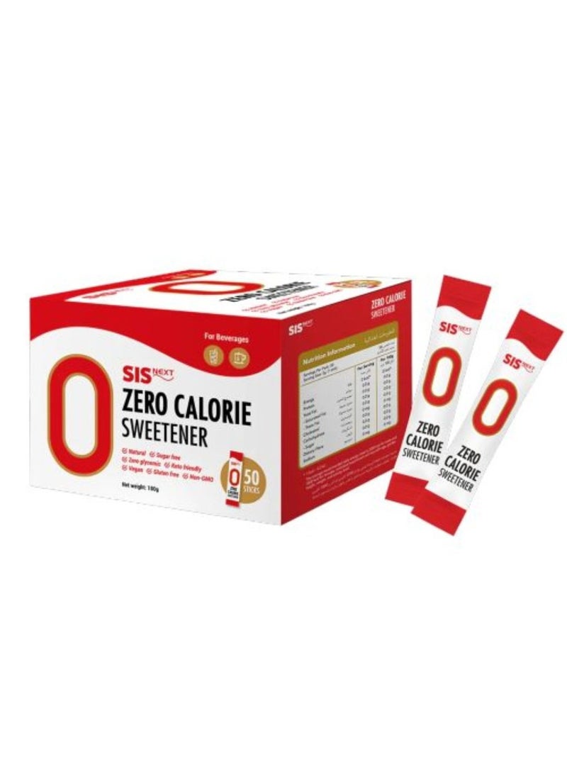 SIS Next Zero Calorie Sweetener 50 Sticks 100 G  - Image 3