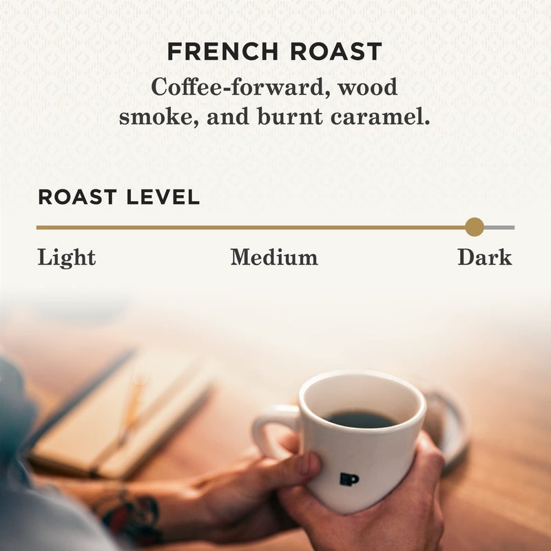 Peet's Coffee قهوة بيتس، قهوة مطحونة متوسطة التحميص - بيغ بانغ 63 أونصة (6 أكياس من 10.5 أونصة) - Image 3