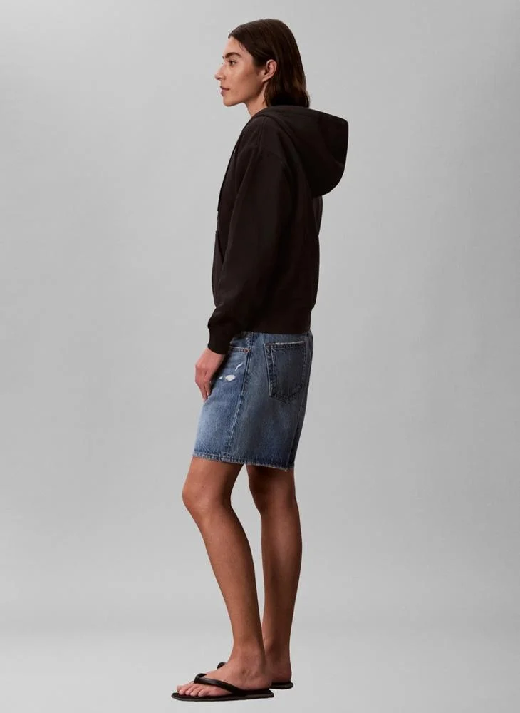 Calvin Klein Jeans  Relaxed Monogram Zip Hoodie for Women | Best Price UAE