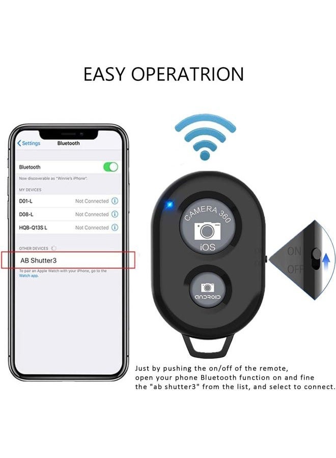 eCostConnection 2 Pack eCost Wireless Remote Control Camera Shutter Button for Smartphones: iPhone and Android Cellphones + eCost Connection Microfiber Cloth - Image 2