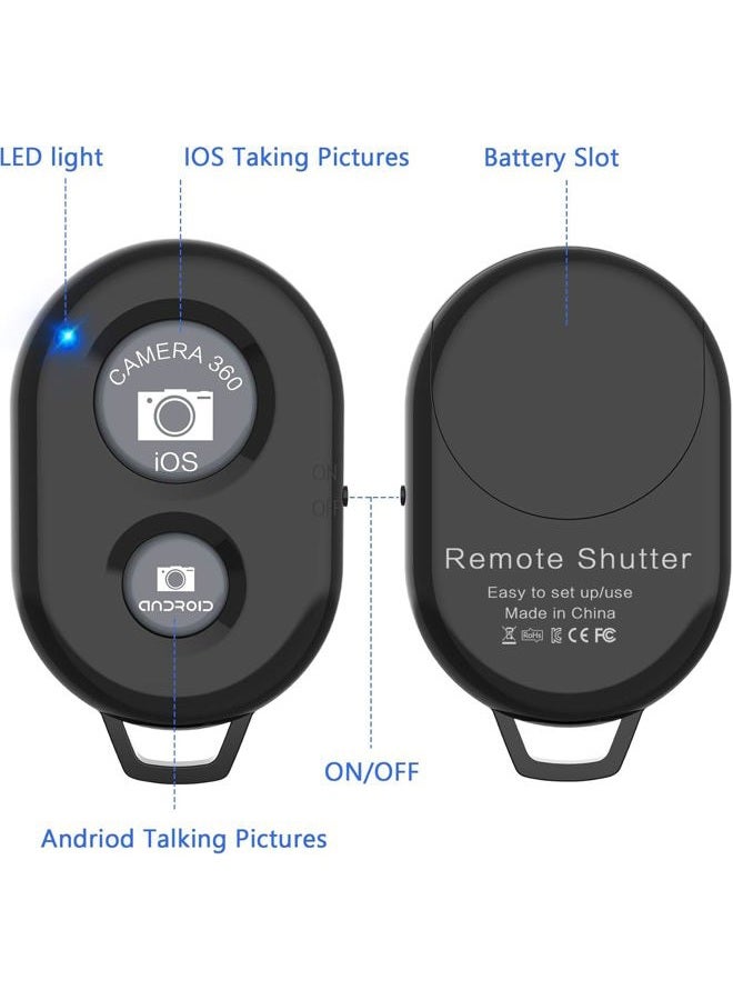 eCostConnection 2 Pack eCost Wireless Remote Control Camera Shutter Button for Smartphones: iPhone and Android Cellphones + eCost Connection Microfiber Cloth - Image 3