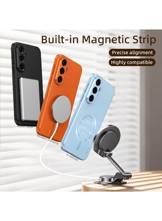 Samsung Galaxy S25 Magnetic Case,[Drop Protection] [Compatible with MagSafe] Shockproof Cover, Magnet Case for S25 with Shockproof     Bumper - Image 4