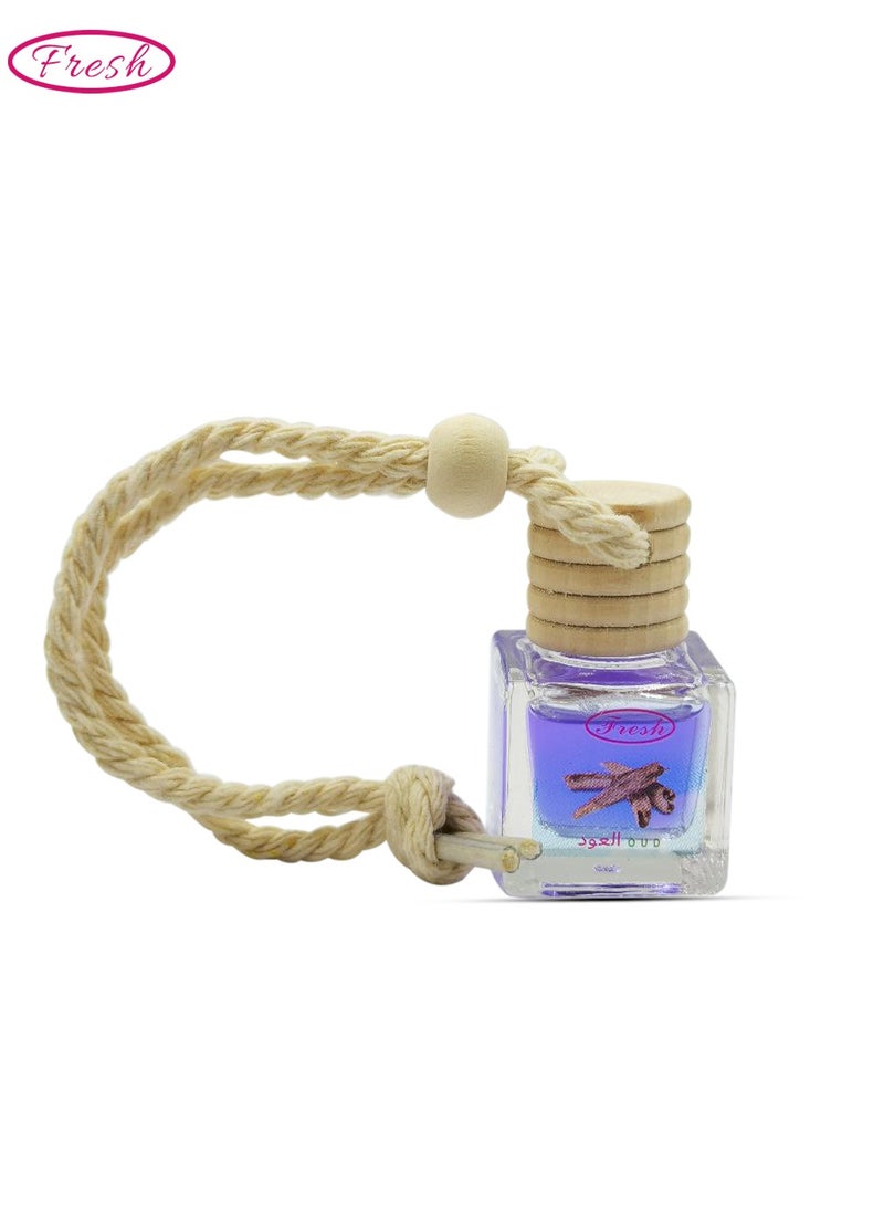 FRESH Oud Car Air Freshener - Hanging Perfume Diffuser - Image 1