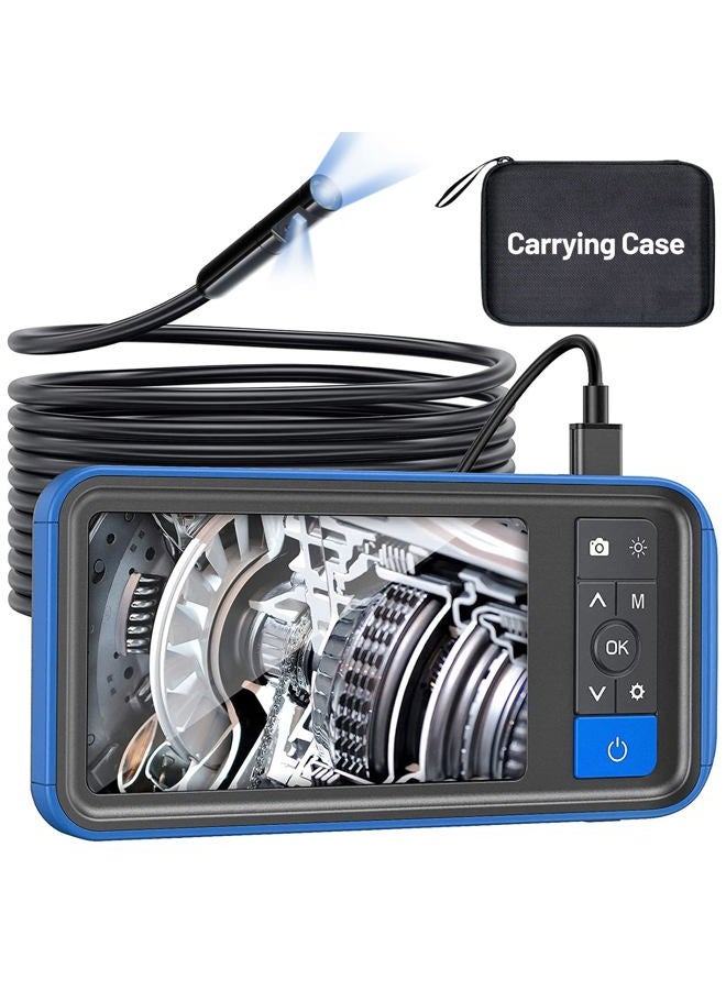 Teslong Dual Lens Endoscope Camera, 1080P Camera Borescope Inspection With 4.5" Ips Monitor-16Ft Waterproof Snake Camera-Led Ring Light-32Gb Microsd Card-Chargeable Battery -Carrying Case - Image 1