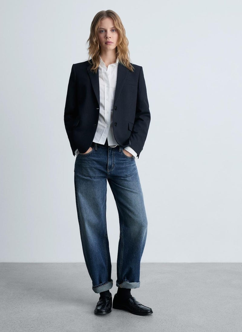 MANGO - Pinstripe Suit Blazer - Image 1
