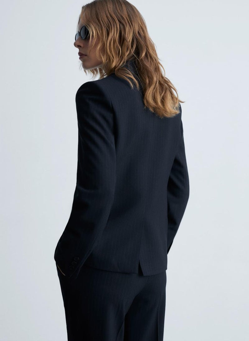 MANGO - Pinstripe Suit Blazer - Image 1