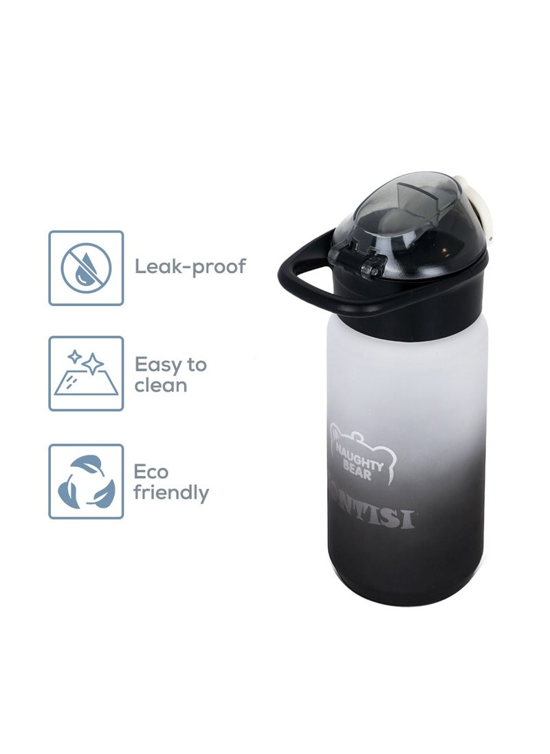 Eazy Kids Water Bottle 500ml With Handle - Black  - Image 5