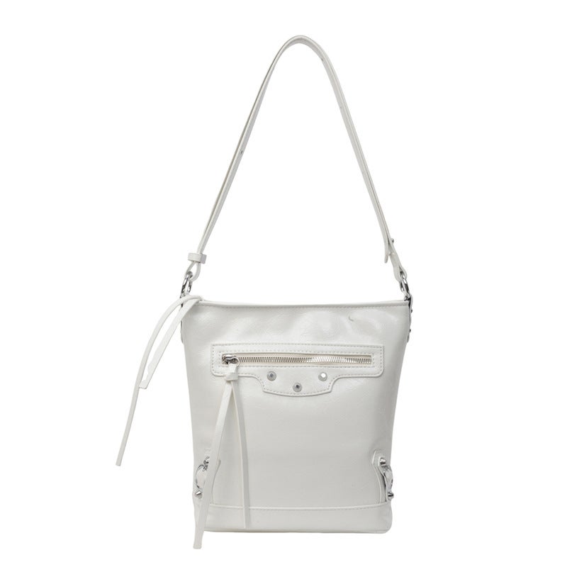 Large Capacity Commuter Tote Bag Women'S 2024 Shoulder Bag Y Textuled Bucket Bag Dress Crossbody Bag - Image 1